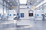 Whether for turning or grinding operations – the VL 100 GT offers the flexibility to utilize virtually all machining technologies. Whether for turning or grinding operations – the VL 100 GT offers the flexibility to utilize virtually all machining technologies.