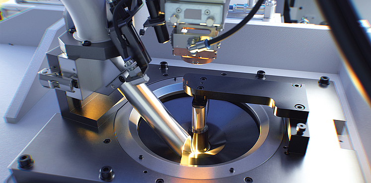 ELC 6i laser welding - Integrated process chain with laser cleaning, preheating, pressing, welding and marking for powertrain components