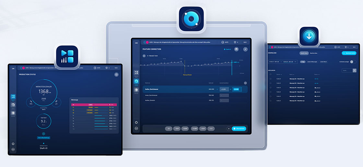 EDNA ONE condition monitoring can monitor process parameters and issue warnings. 
