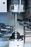 Injector bodies are turned with four axes on VTC series turning centers. 