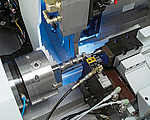 The complete out-of-round grinding of camshafts, in one clamping operation