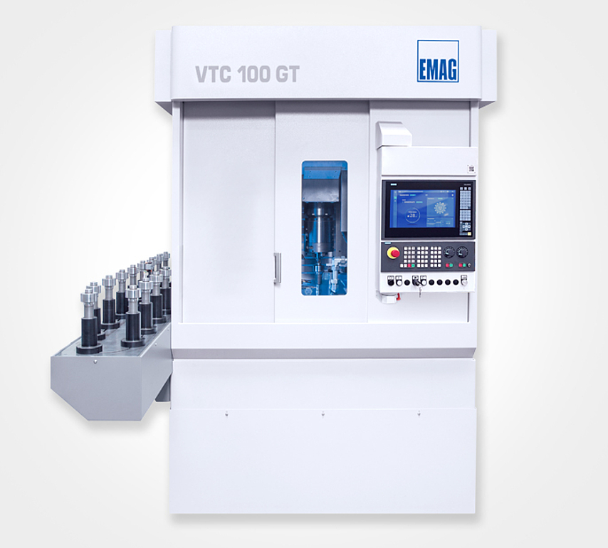 Front view of the turning/grinding machine VTC 100 GT