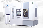 Exterior view of the G 250 HS gear grinding machine from EMAG SU with high-speed grinding head and compact design. 