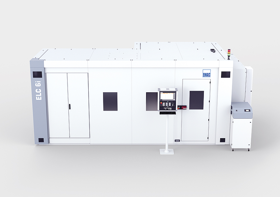 The ELC 6i from EMAG The ELC 6i from EMAG: Compact laser welding system with integrated rotary indexing system and central control for up to six process steps - designed for the economical series production of powertrain components