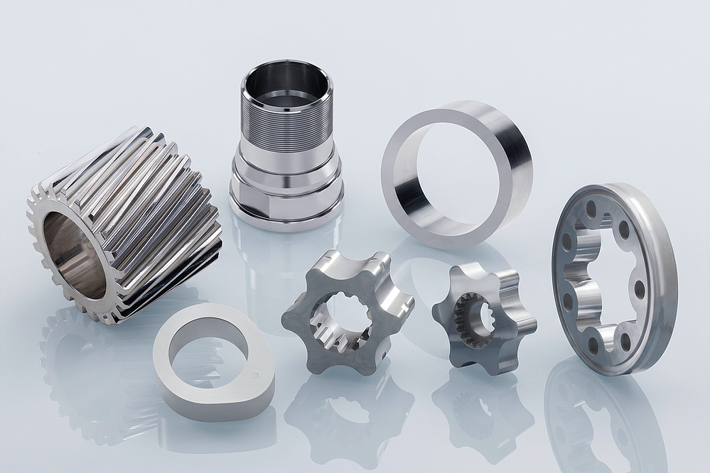 Range of workpieces: Even complex, out-of-round geometries can be machined with high precision using the VL 100 GT. Range of workpieces: Even complex, out-of-round geometries can be machined with high precision using the VL 100 GT.
