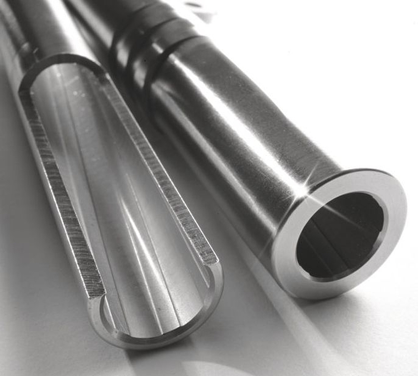 Barrel machined using ECM Rifling processes