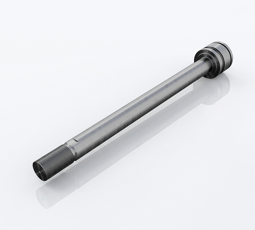 Coated piston rods. The surfaces are designed for high loads. 