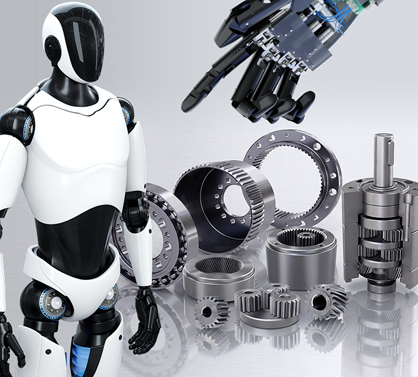 Gear components for humanoid robots: Circular splines, flex splines, and planetary gears from EMAG