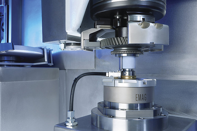 EMAG machines for the automated production of gears, bevel gears, and planetary gears in a single line