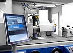 W 11 CNC cylindrical grinding machine from Weiss with touchscreen control panel