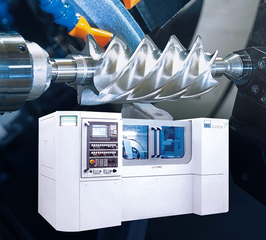 Front view and workarea of G 375 H