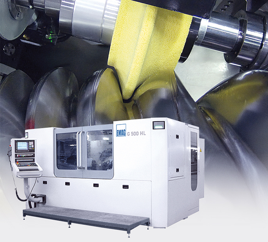 EMAG SU G 500 HL profile grinding machine for tooth profiles and rotors. Long version for extended workpiece lengths.