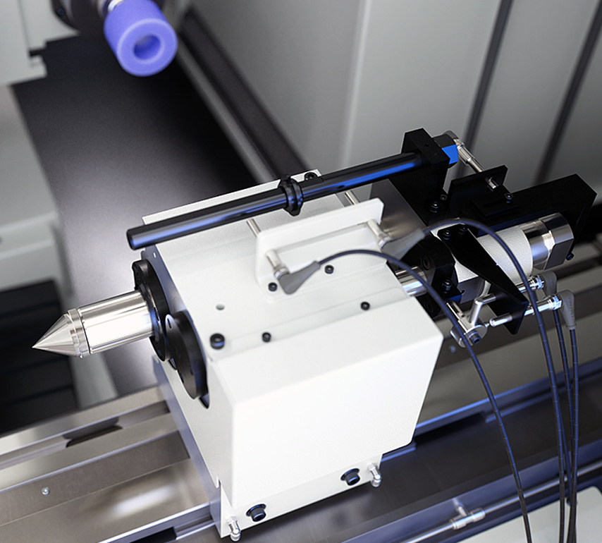 Tailstock from EMAG UG for precision grinding between centers with fine adjustment and hydraulic reset.