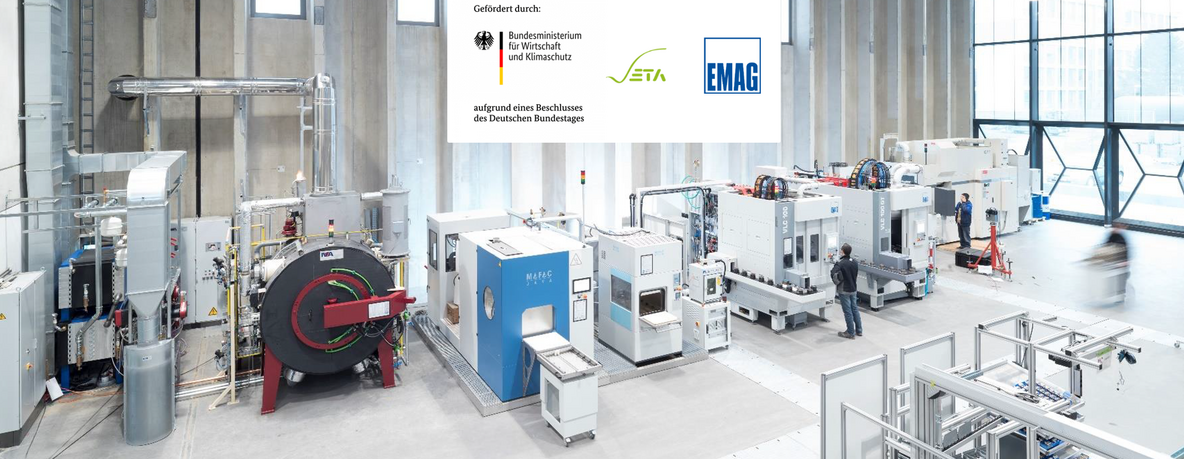 ETA-Fabrik, eine gemeinsame Initiative von EMAG und der Technischen Universität Darmstadt mit Unterstützung des Bundesministeriums für Wirtschaft und Klimaschutz zur Steigerung der Energieeffizienz in der Produktion.