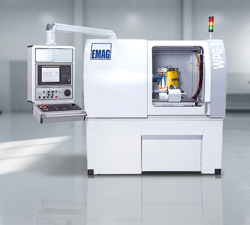 EMAG WPG 7 external cylindrical grinding machine. Compact grinding machine for smaller workpieces.