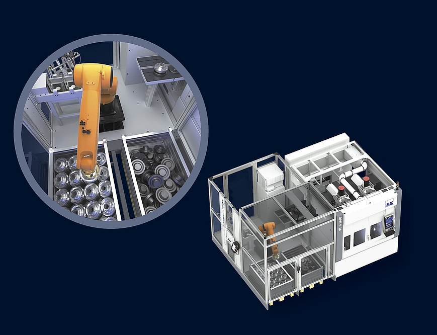 Bin-picking automation cell from EMAG