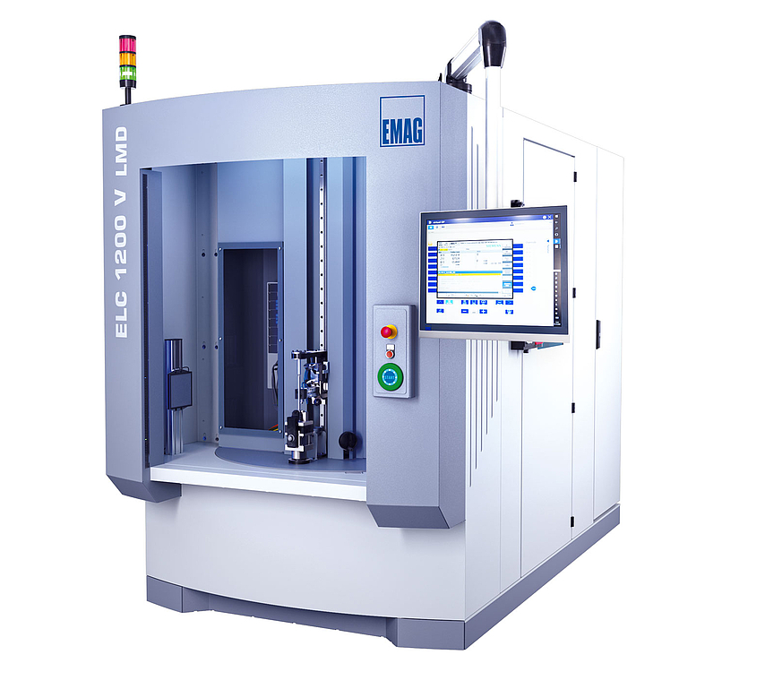 EMAG ELC 1200 V LMD vertical machine for laser metal deposition of smaller workpieces 