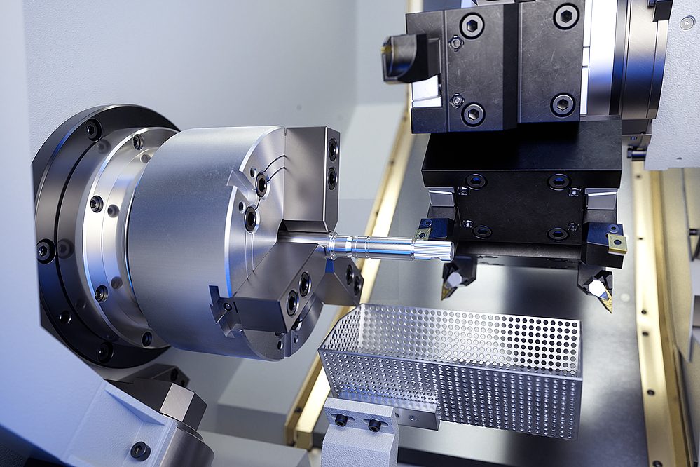 HSC 1 lathe with powerful main spindle and 51 mm bar capacity