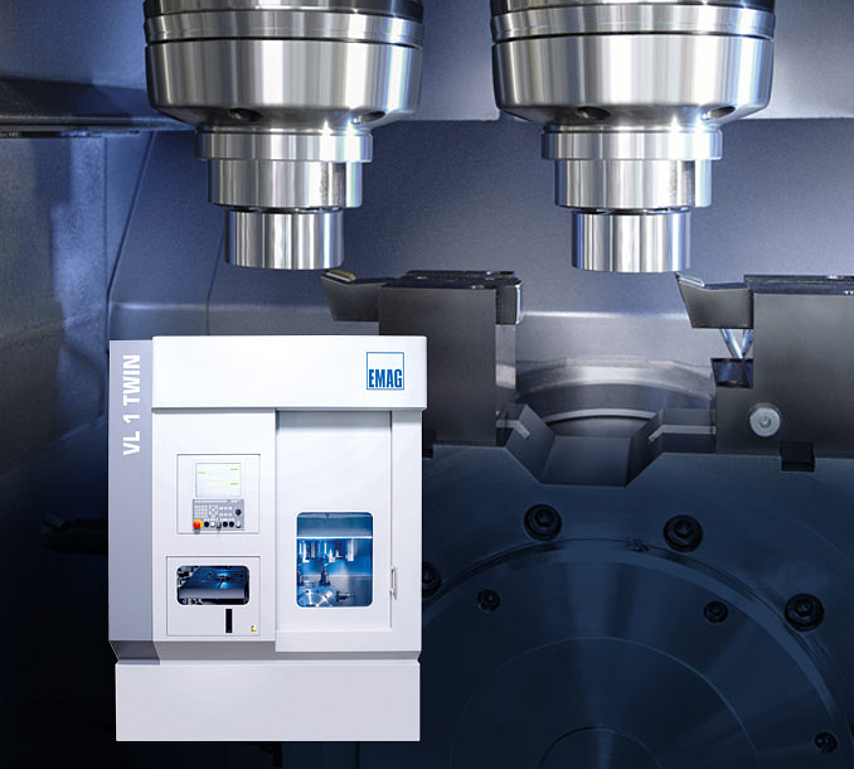 Front view and workarea of VL 1 Twin