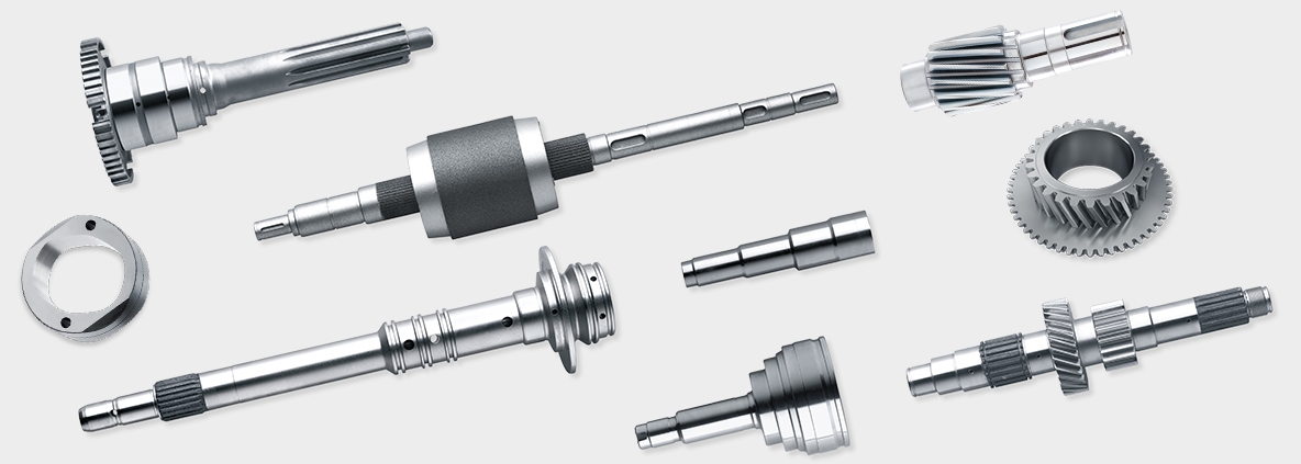 Shafts, gears and rings - typical workpieces for the EMAG UG universal grinding machines.
