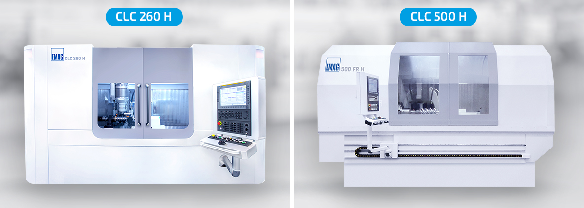 EMAG Maschinen CLC 260 H und CLC 500 H zur präzisen Bearbeitung langer Antriebswellen